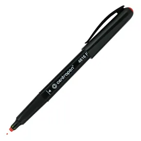 Centropen, markier 4616, červený, 10ks, 0.6mm, alkoholová báza. CD/DVD marker, cena za 1ks